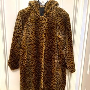 Faux fur coat
